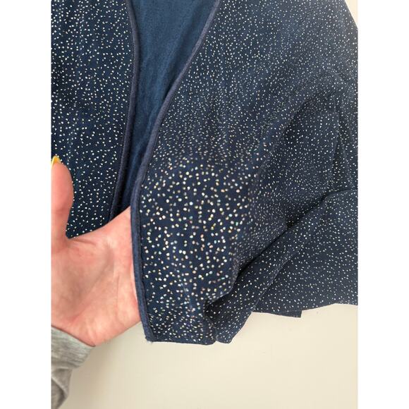 Vintage Rabbit rhinestone navy blue cardigan - size 10 - Picture 4 of 5